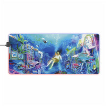 Load image into Gallery viewer, Anime Underwater RGB LED Mouse Pad (Desk Mat)