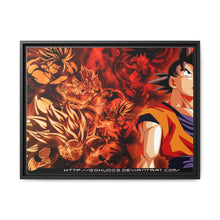 Load image into Gallery viewer, Goku All Forms Canvas Framed Art Print