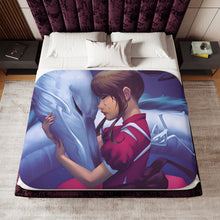 Load image into Gallery viewer, Anime Spirited Away Sherpa Blanket