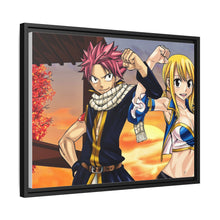 Load image into Gallery viewer, Fairy Tail Natsu Dragneel, Lucy Heartfilia Canvas Framed Art Print