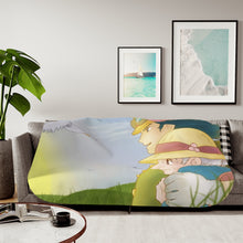 Load image into Gallery viewer, Anime Howl's Moving Castle Sherpa Blanket