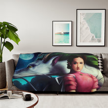 Load image into Gallery viewer, Anime Spirited Away Sherpa Blanket