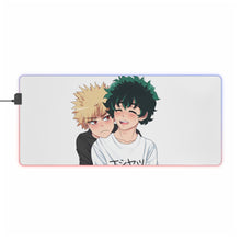 Load image into Gallery viewer, My Hero Academia Izuku Midoriya, Katsuki Bakugou RGB LED Mouse Pad (Desk Mat)