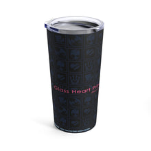 Load image into Gallery viewer, Glass Heart Princess Tumbler 20oz