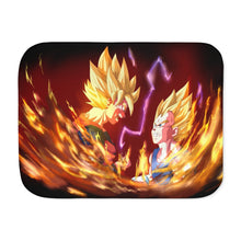 Load image into Gallery viewer, Goku and Vegeta Sherpa Blanket