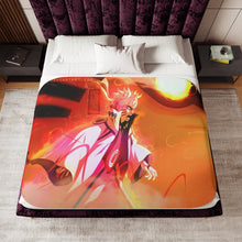 Load image into Gallery viewer, Sasuke (susanoo) and Naruto (sage tailed beast mode) Sherpa Blanket