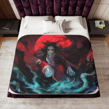 Load image into Gallery viewer, Nezuko Kamado Sherpa Blanket