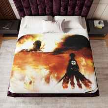 Load image into Gallery viewer, Anime Attack On Titan Sherpa Blanket