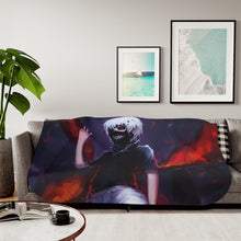 Load image into Gallery viewer, Tokyo Ghoul Ken Kaneki Sherpa Blanket