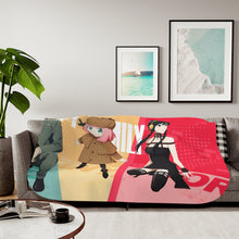 Load image into Gallery viewer, Loid Forger, Anya Forger & Yor Forger Sherpa Blanket