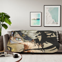 Load image into Gallery viewer, Black Clover Asta Sherpa Blanket