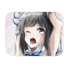 Load image into Gallery viewer, Is It Wrong To Try To Pick Up Girls In A Dungeon? Sherpa Blanket