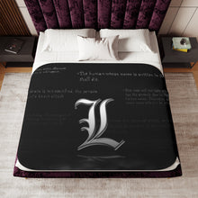 Load image into Gallery viewer, Anime Death Note Sherpa Blanket