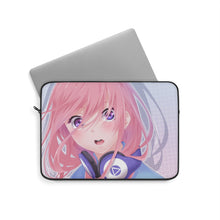 Load image into Gallery viewer, A girl with pink hair and headphones Laptop Sleeve