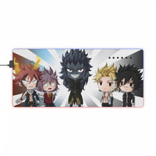 Load image into Gallery viewer, Fairy Tail Natsu Dragneel, Wendy Marvell, Gajeel Redfox RGB LED Mouse Pad (Desk Mat)