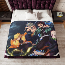 Load image into Gallery viewer, Anime Demon Slayer: Kimetsu no Yaiba Sherpa Blanket