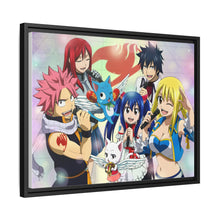 Load image into Gallery viewer, Fairy Tail Natsu Dragneel, Erza Scarlet, Gray Fullbuster, Lucy Heartfilia, Happy Canvas Framed Art Print