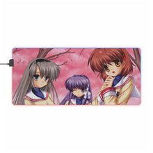 Load image into Gallery viewer, Clannad Nagisa Furukawa, Tomoyo Sakagami, Kyou Fujibayashi RGB LED Mouse Pad (Desk Mat)