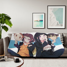 Load image into Gallery viewer, Hyouka Eru Chitanda, Satoshi Fukube, Mayaka Ibara Sherpa Blanket