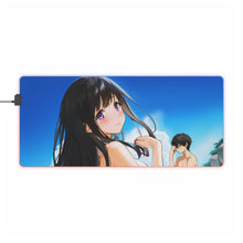 Load image into Gallery viewer, Hyouka Eru Chitanda RGB LED Mouse Pad (Desk Mat)