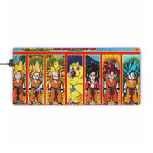 Load image into Gallery viewer, Kid Goku Supersaiyajin Evolutions RGB LED Mouse Pad (Desk Mat)