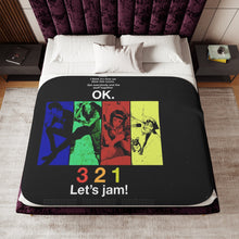 Load image into Gallery viewer, Anime Cowboy Bebopr Sherpa Blanket
