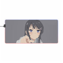 Load image into Gallery viewer, Rascal Does Not Dream Of Bunny Girl Senpai RGB LED Mouse Pad (Desk Mat)
