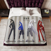 Load image into Gallery viewer, Black Butler Sherpa Blanket