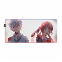 Load image into Gallery viewer, Mirai Nikki Yuno Gasai, Aru Akise RGB LED Mouse Pad (Desk Mat)