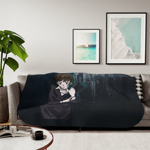 Load image into Gallery viewer, Akane Tsunemori with a dominator Sherpa Blanket