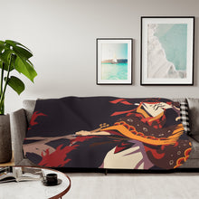 Load image into Gallery viewer, Kagura Dance from Demon Slayer: Kimetsu no Yaiba Sherpa Blanket