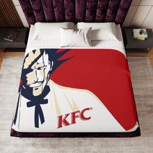 Load image into Gallery viewer, Kenpachi Fried Chicken Sherpa Blanket