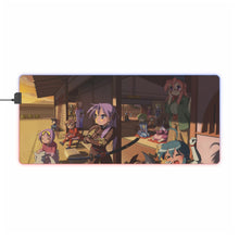 Load image into Gallery viewer, Lucky Star Konata Izumi, Kagami Hiiragi, Tsukasa Hiiragi, Akira Kogami, Minoru Shiraishi RGB LED Mouse Pad (Desk Mat)