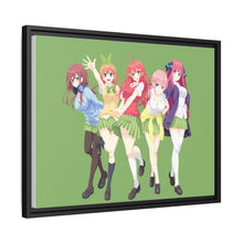 Load image into Gallery viewer, The Quintessential Quintuplets Miku Nakano, Itsuki Nakano, Nino Nakano, Yotsuba Nakano, Ichika Nakano Canvas Framed Art Print