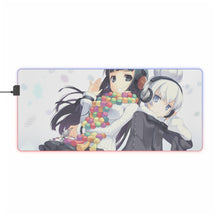 Load image into Gallery viewer, Anime Headphones RGB LED Mouse Pad (Desk Mat)