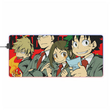 Load image into Gallery viewer, My Hero Academia Izuku Midoriya, Katsuki Bakugou, Tenya Iida RGB LED Mouse Pad (Desk Mat)