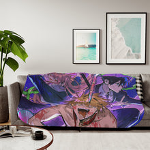 Load image into Gallery viewer, Anime Chainsaw Man Sherpa Blanket