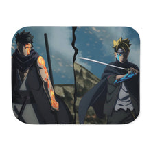 Load image into Gallery viewer, Boruto and Kawaki Sherpa Blanket