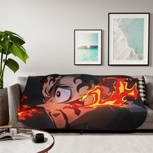 Load image into Gallery viewer, Anime Demon Slayer: Kimetsu no Yaiba Sherpa Blanket