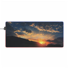 Load image into Gallery viewer, Anime Sunset RGB LED Mouse Pad (Desk Mat)