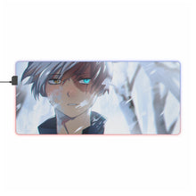 Load image into Gallery viewer, Shoto Todoroki RGB LED Mouse Pad (Desk Mat)