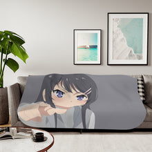 Load image into Gallery viewer, Rascal Does Not Dream Of Bunny Girl Senpai Sherpa Blanket