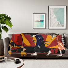 Load image into Gallery viewer, Anime Samurai Champloo Sherpa Blanket