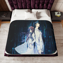 Load image into Gallery viewer, Okabe and Kurisu Sherpa Blanket