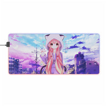 Load image into Gallery viewer, Mirai Nikki Yuno Gasai RGB LED Mouse Pad (Desk Mat)