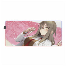 Load image into Gallery viewer, Rascal Does Not Dream of Bunny Girl Senpai Rio Futaba RGB LED Mouse Pad (Desk Mat)