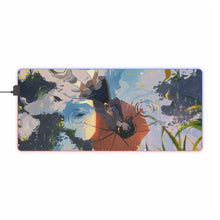 Load image into Gallery viewer, A girl with an umbrella RGB LED Mouse Pad (Desk Mat)