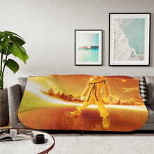 Load image into Gallery viewer, naruto uzumaki a glow of power Sherpa Blanket