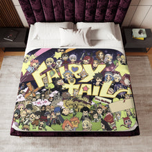 Load image into Gallery viewer, Fairy Tail Natsu Dragneel, Erza Scarlet, Gray Fullbuster, Lucy Heartfilia, Happy Sherpa Blanket