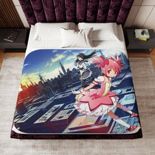 Load image into Gallery viewer, Puella Magi Madoka Magica Homura Akemi, Madoka Kaname Sherpa Blanket